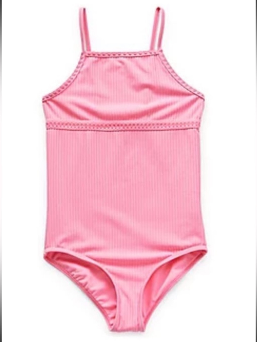 NWT Girl’s Size 10 Pink One Piece B Magical Bathing Suit UPF 50+.